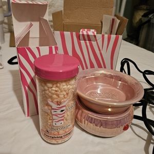 Pink Zebra  Sprinkle warmer and Sprinkles